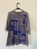 Stussy Sara Tee Pigment Dyed Tee Purple Xxl Hoodie, Sweatshirt | FlexRushtees.com