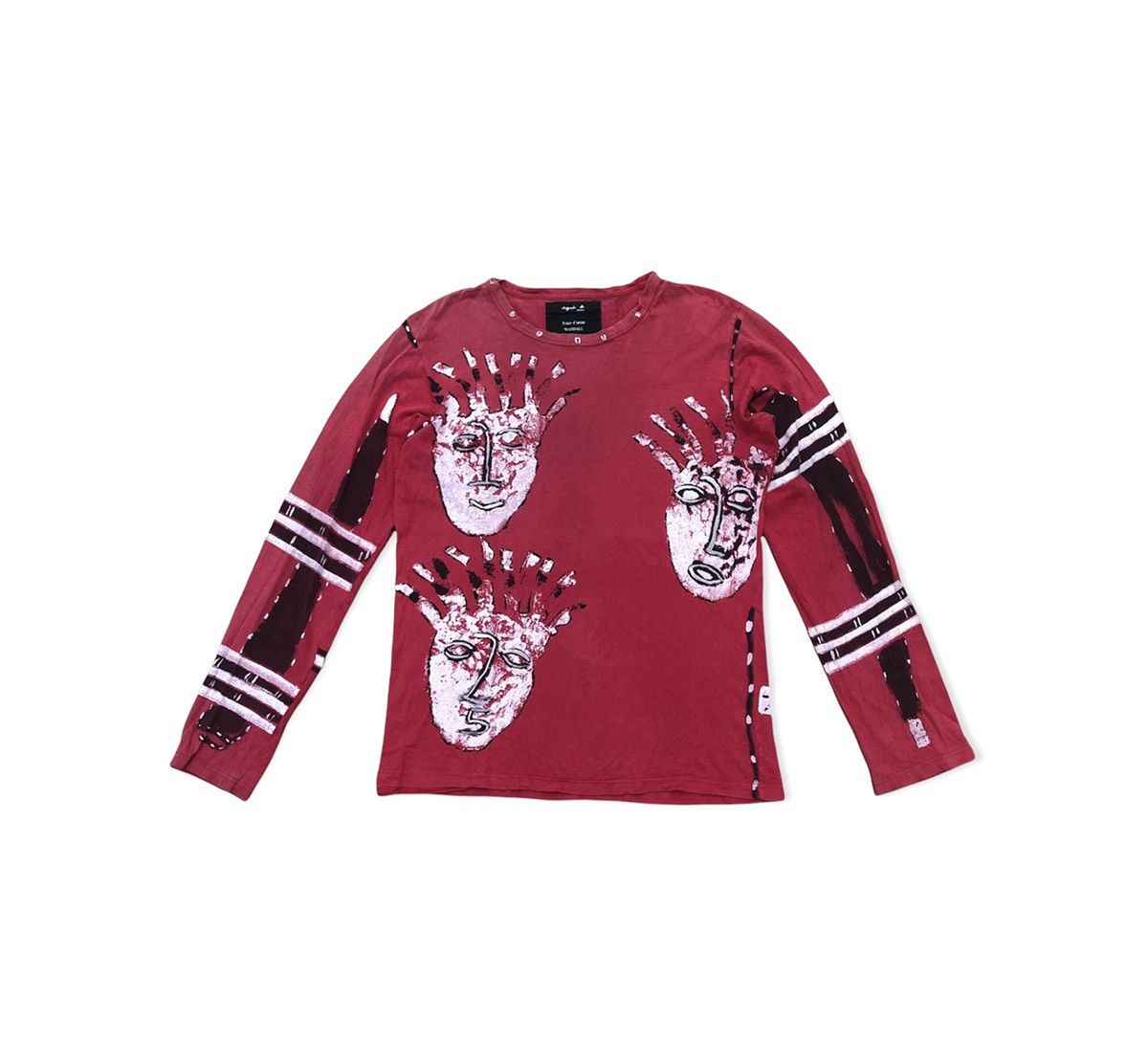 B Agnes B D Artiste Waddall Art Ls Shirt Talk Is Cheap