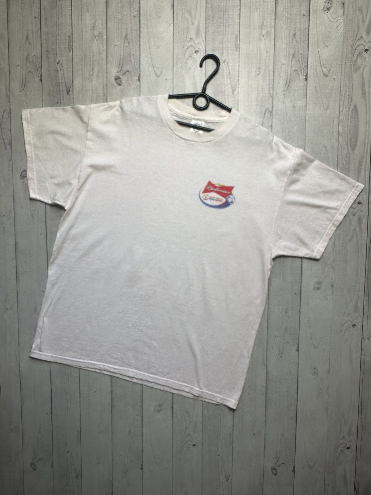 Vintage Soccer Tee World Cup Korea 2002 Budweiser Xl Hoodie, Sweatshirt | FlexRushtees.com