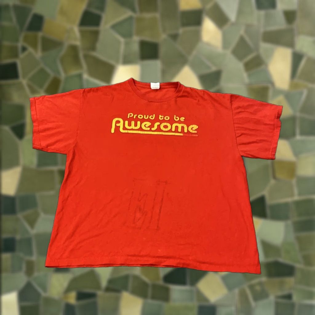 Vintage Hybrid Shirt Mens Xl Red Proud To Be Awesome Tee Humor Funny Slogan Y2k Hoodie, Sweatshirt | FlexRushtees.com