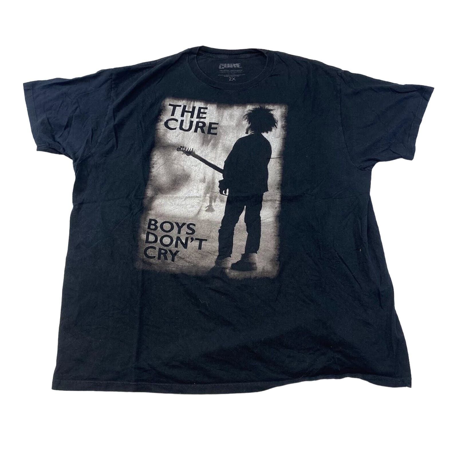 Cure The Cure Boys Don T Cry Graphic Tee Vintage Style Size 2xl Hoodie, Sweatshirt | FlexRushtees.com