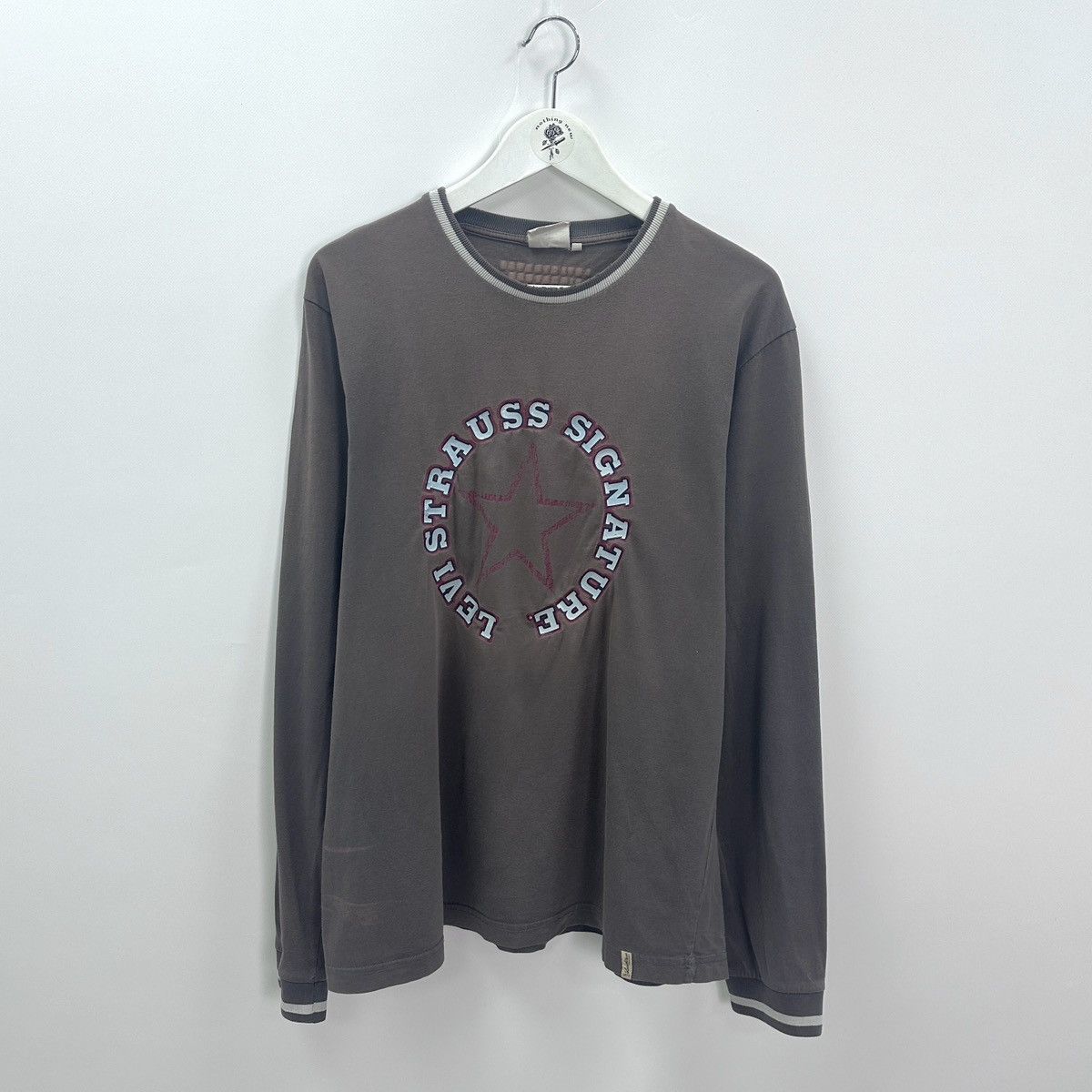 Vintage 90s Levi Strauss Signature Bleached Longsleev Levis T-Shirts, Hoodie, Sweatshirt | FlexRushtees.com
