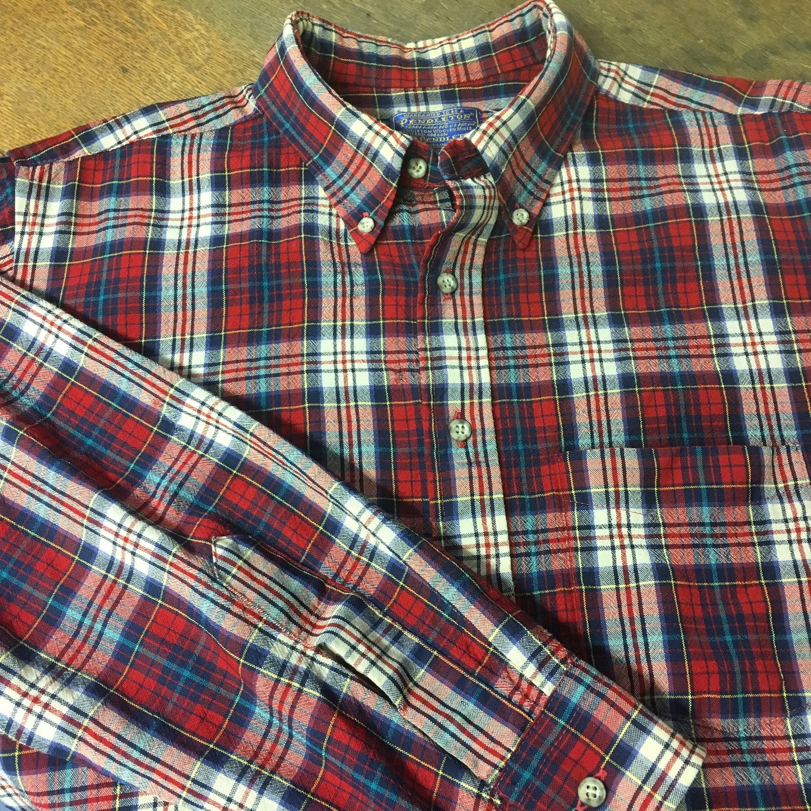 Vintage 60s 70s Wool Flannel