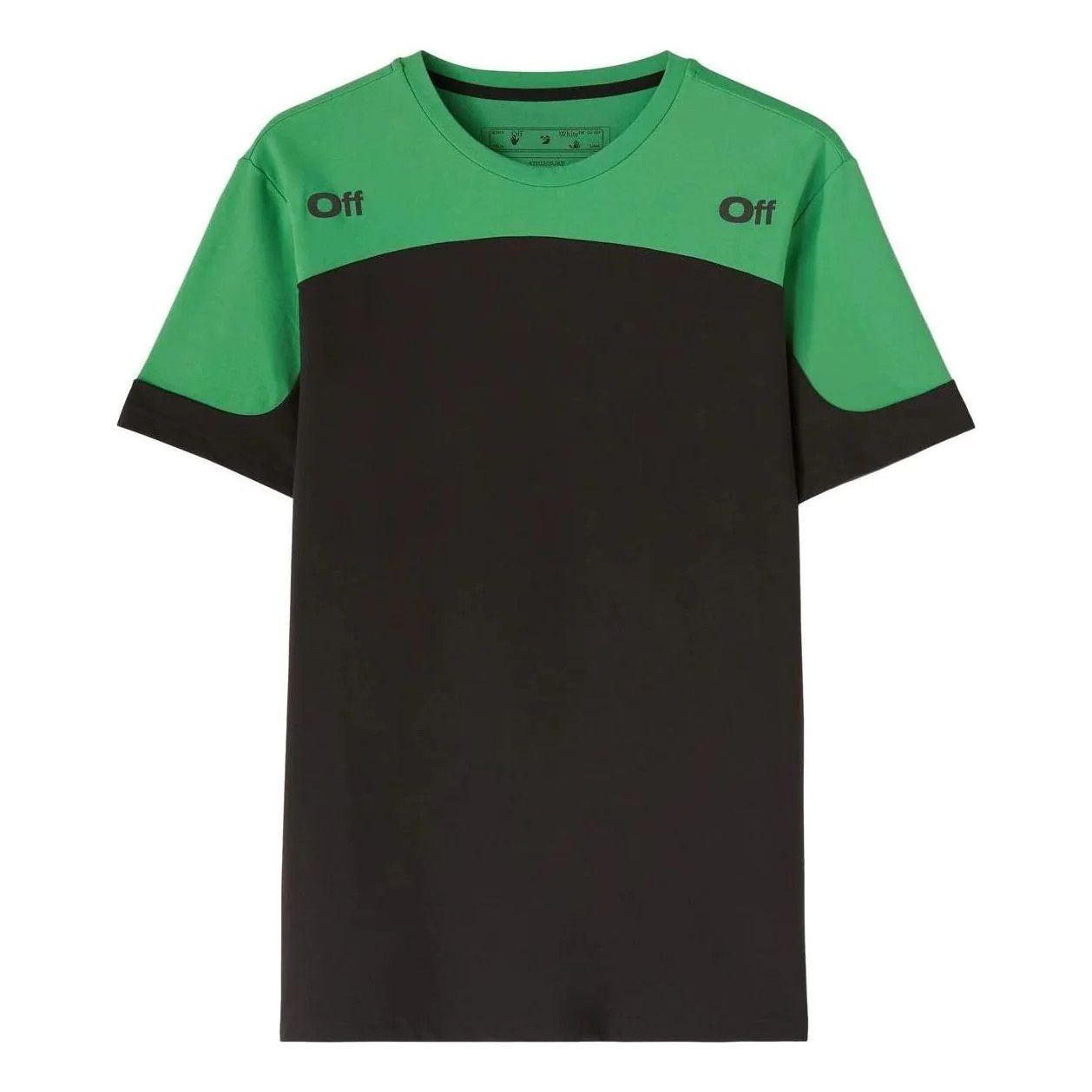 Off White O1gr1nt0425 Diag Outline Block S S Sport T Shirt Black Green Hoodie, Sweatshirt | FlexRushtees.com