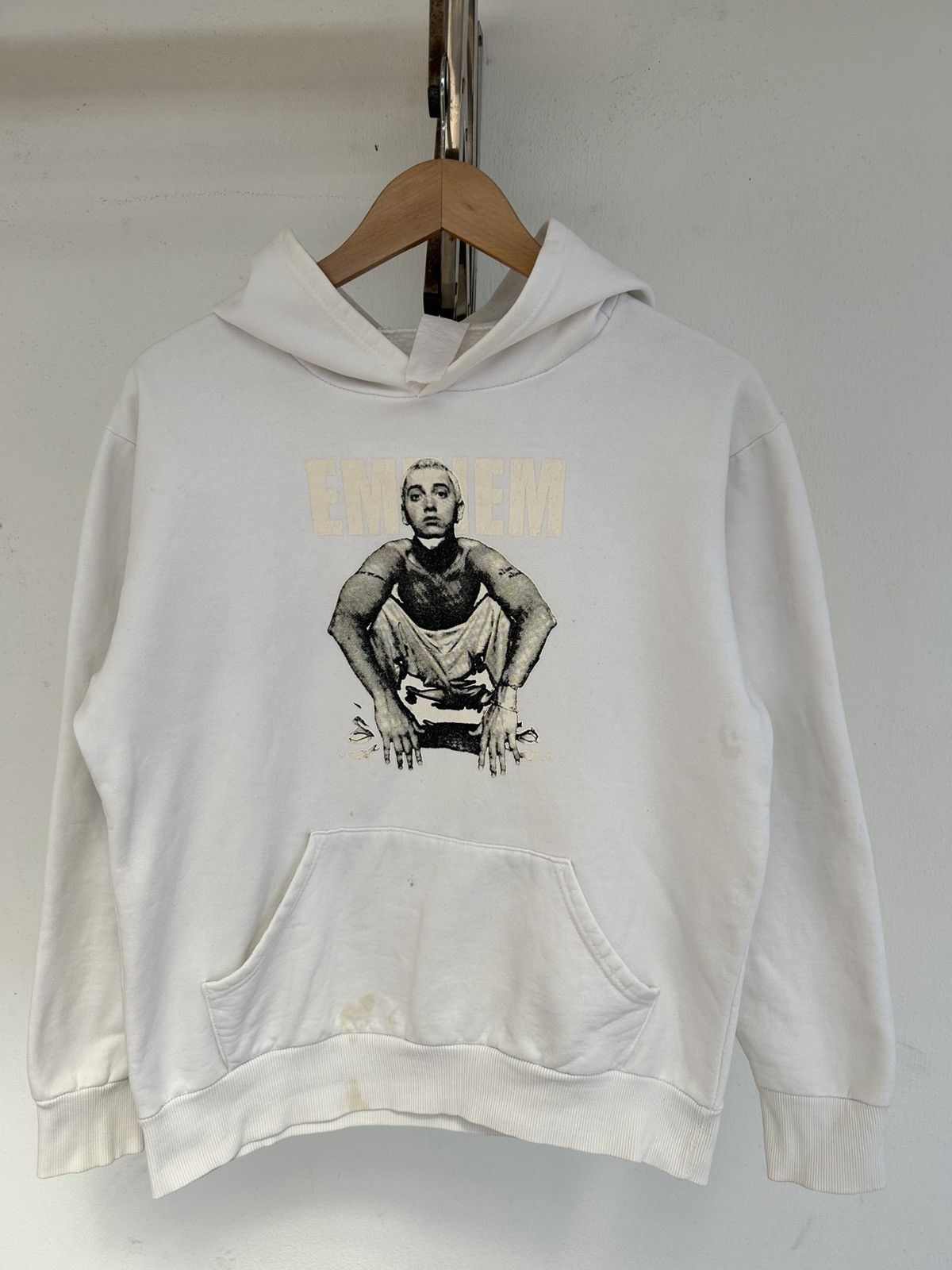 Vintage Eminem White Hoodie T-Shirts, Sweatshirt | FlexRushtees.com