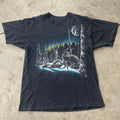 Other 1993 Wolf Nature Tee Wolf On The Moon Hoodie, Sweatshirt | FlexRushtees.com