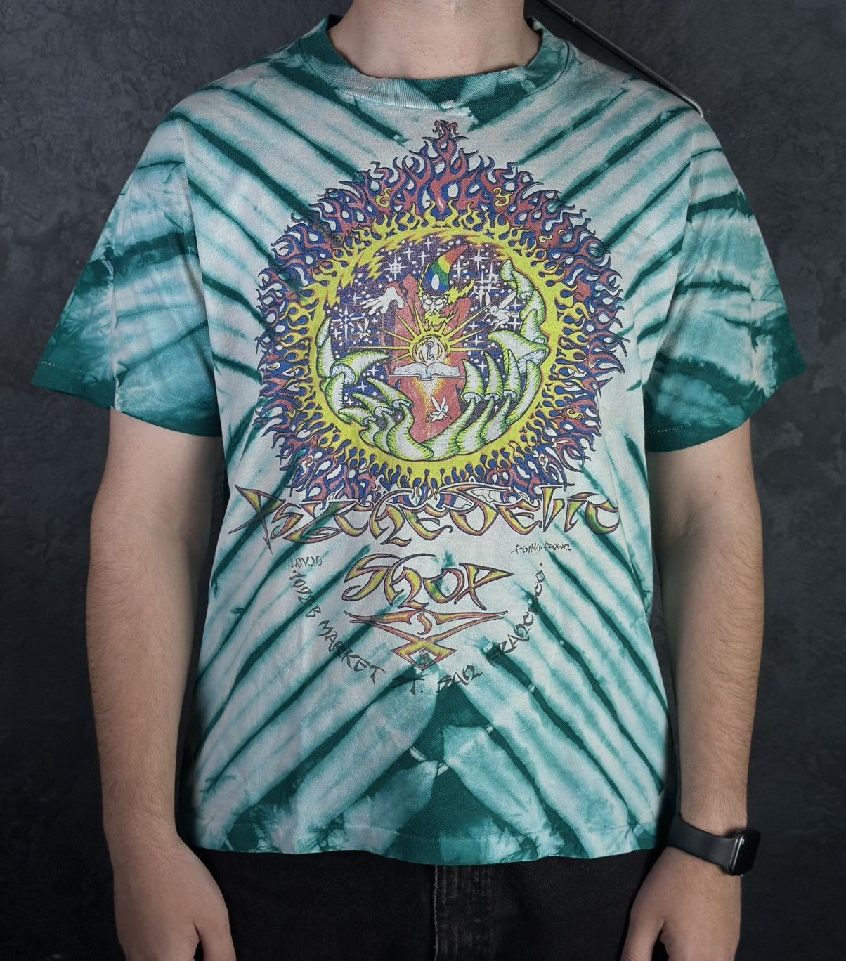 Grateful Dead 80 S Grateful Dead Mikio Phillip Brown Psychedelic Shop Rare