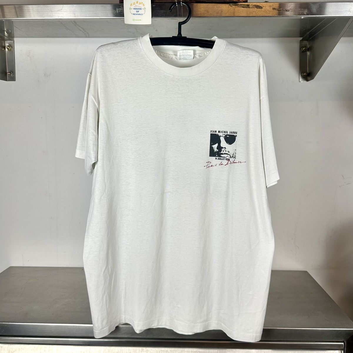 Vintage 1990 Jean Michel Jarre Paris La Difense Xl T Shirt