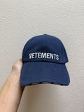 Vetements Embroidered Logo Cap In Navy T-Shirts, Hoodie, Sweatshirt | FlexRushtees.com