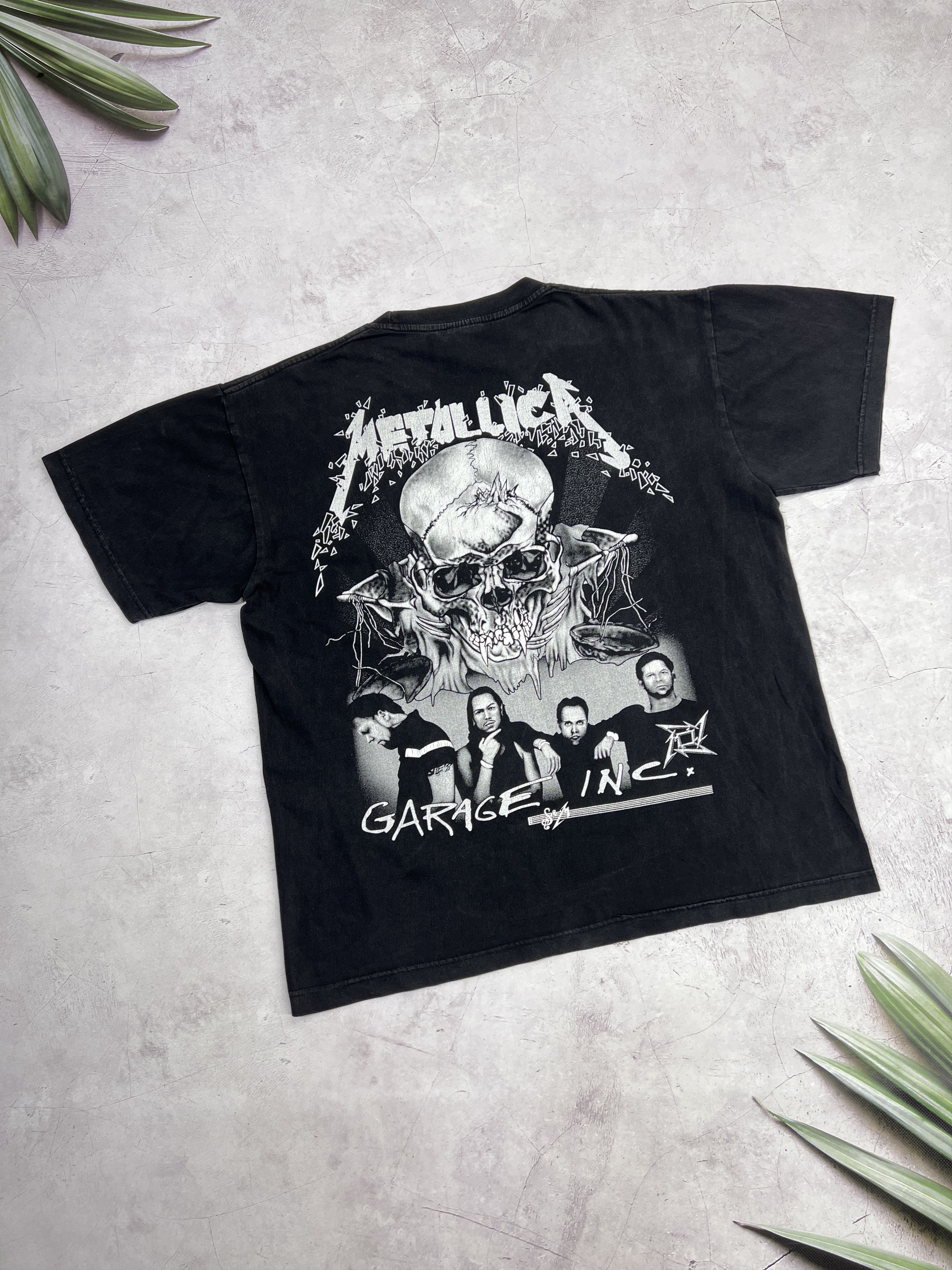 Y2k Metallica Rock T Shirt Garage Inc Overprint