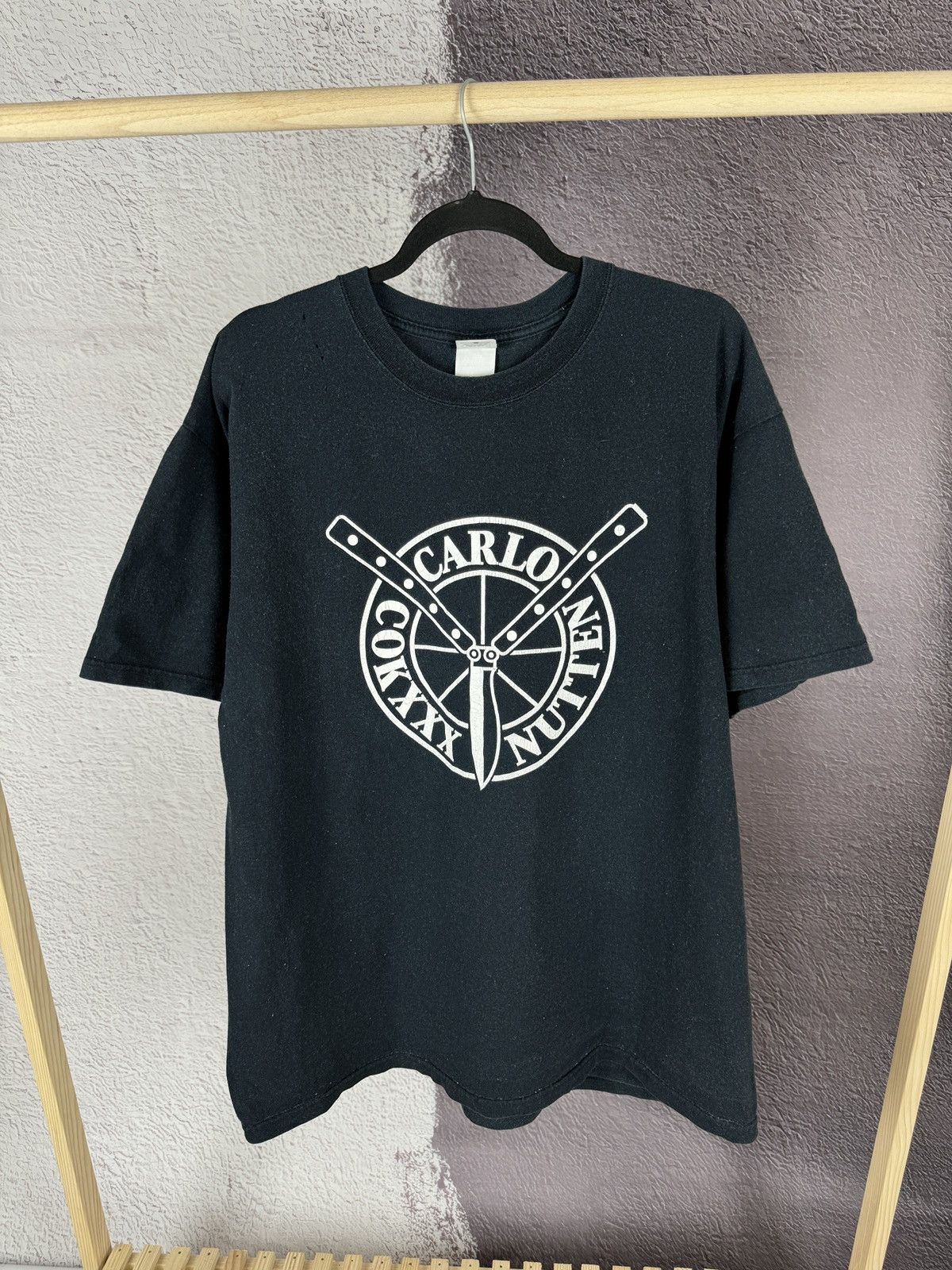 Band Tees X Vintage Anvil Vintage Y2k Carlo Cokxxx Nutten Big Logo Band Tee