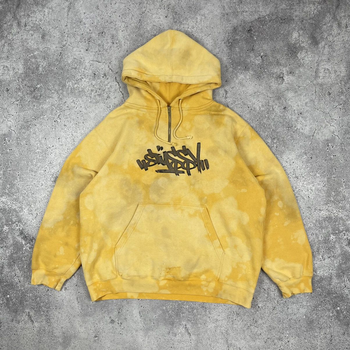 Other Vintage Stussy Graffiti Logo 1 4 Zip Custom Hoodie T-Shirts, Sweatshirt | FlexRushtees.com