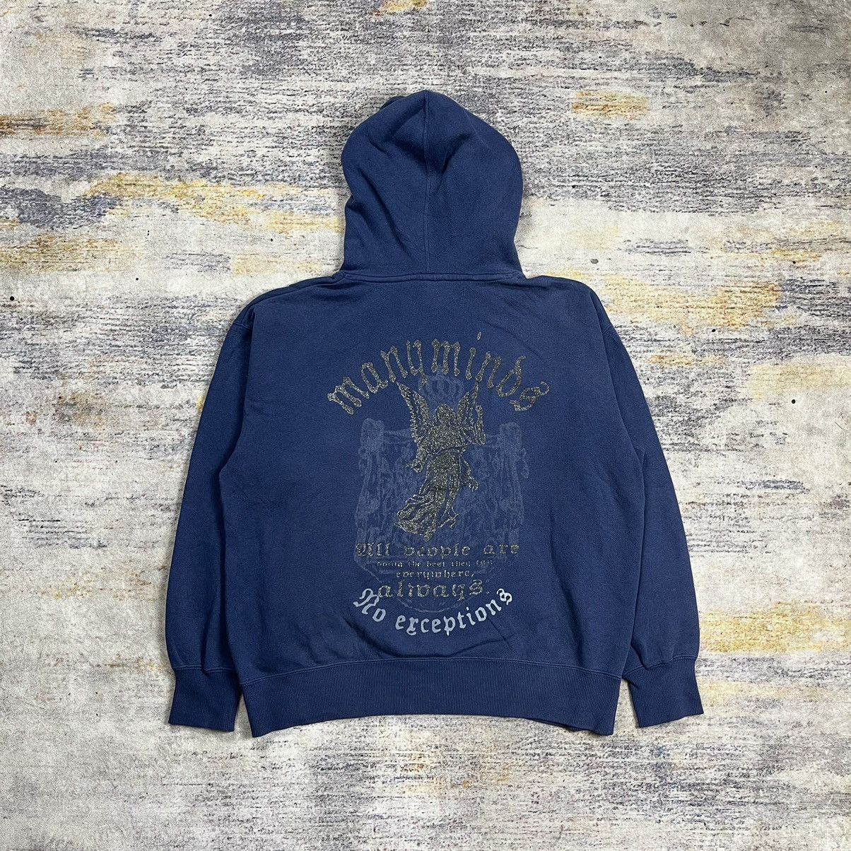 Japanese Brand X Le Grande Bleu L G B Y2k Smorky Garnish Glitter Printed Hoodie