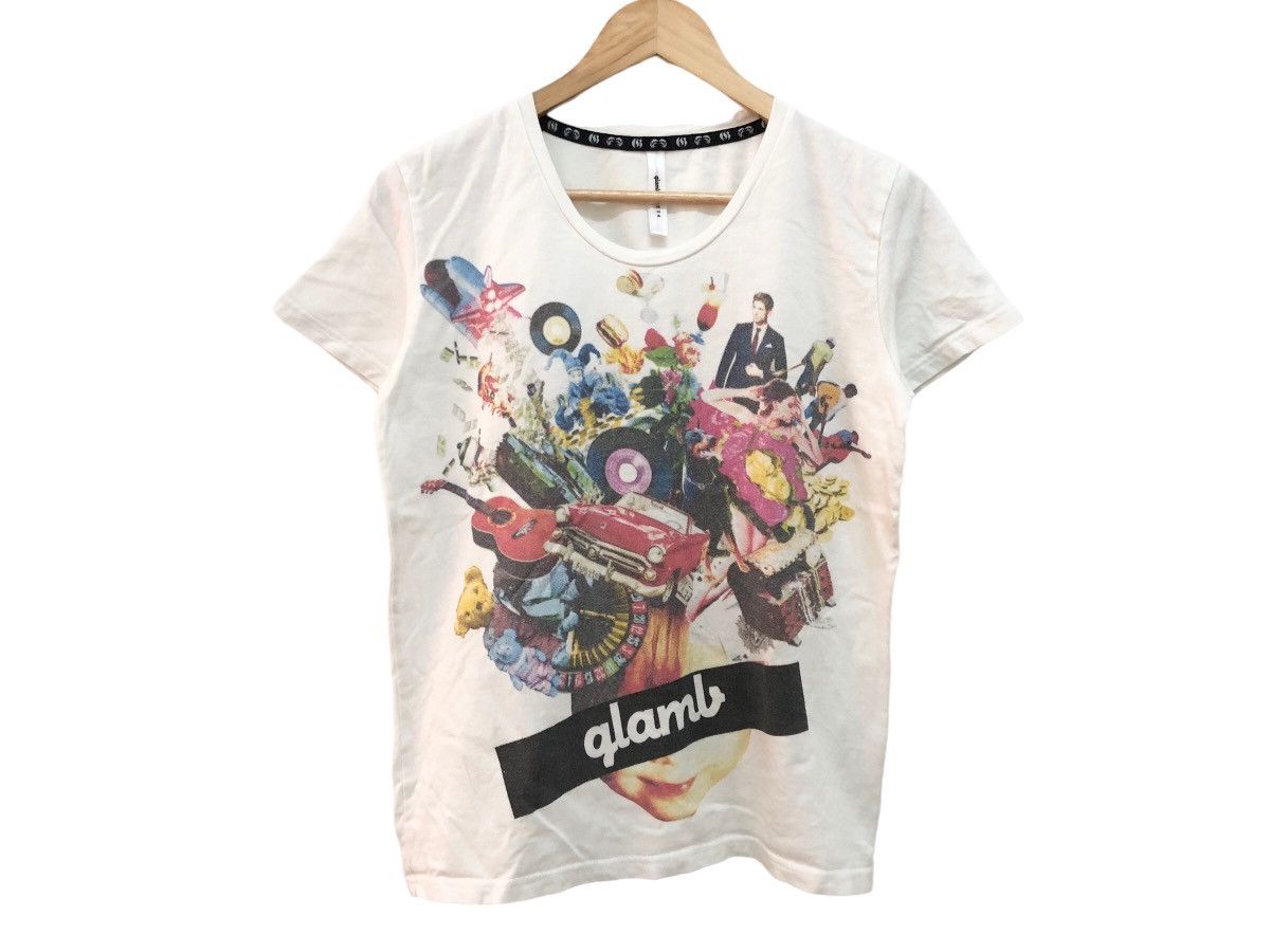 Japanese Brand Grail Glamb Psychedelic Pop Graphical Tee