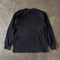 Other Mushroom Print Black Retro Long Sleeve Tee