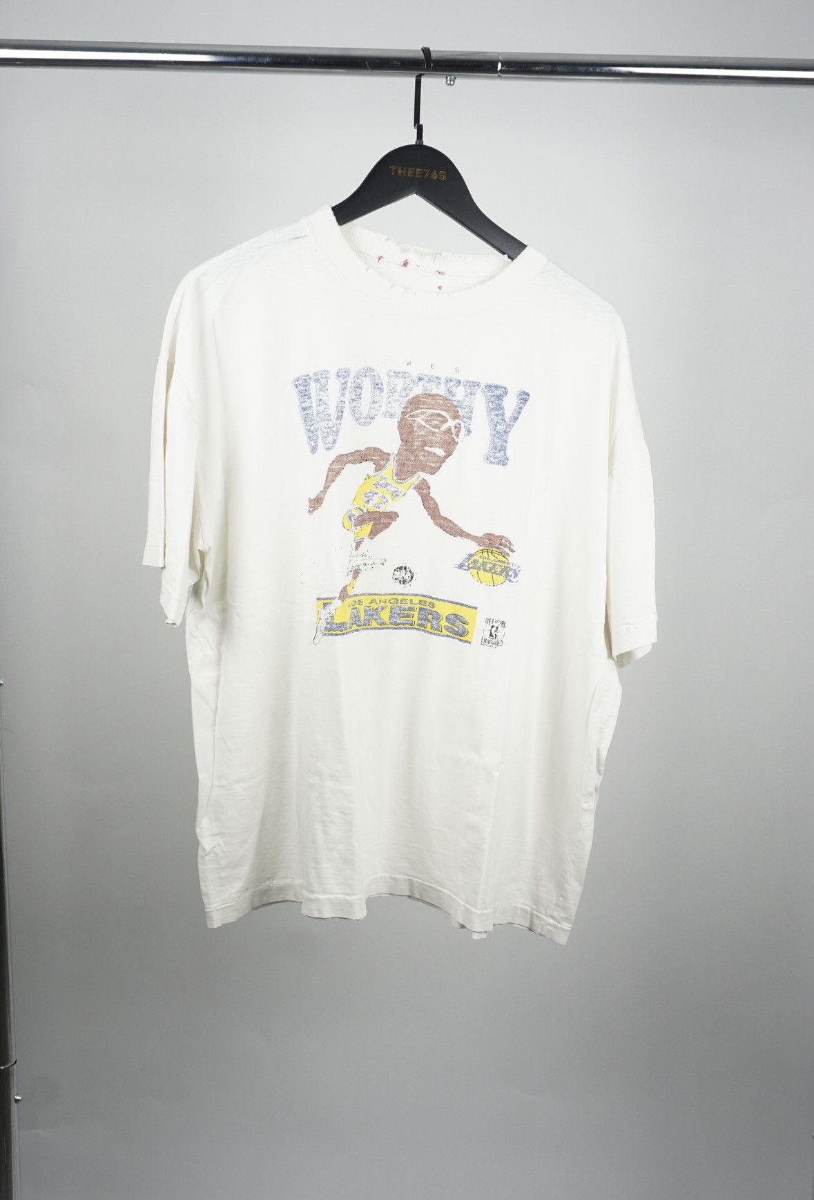 Vintage James Worthy Lakers Tee Hoodie, Sweatshirt | FlexRushtees.com