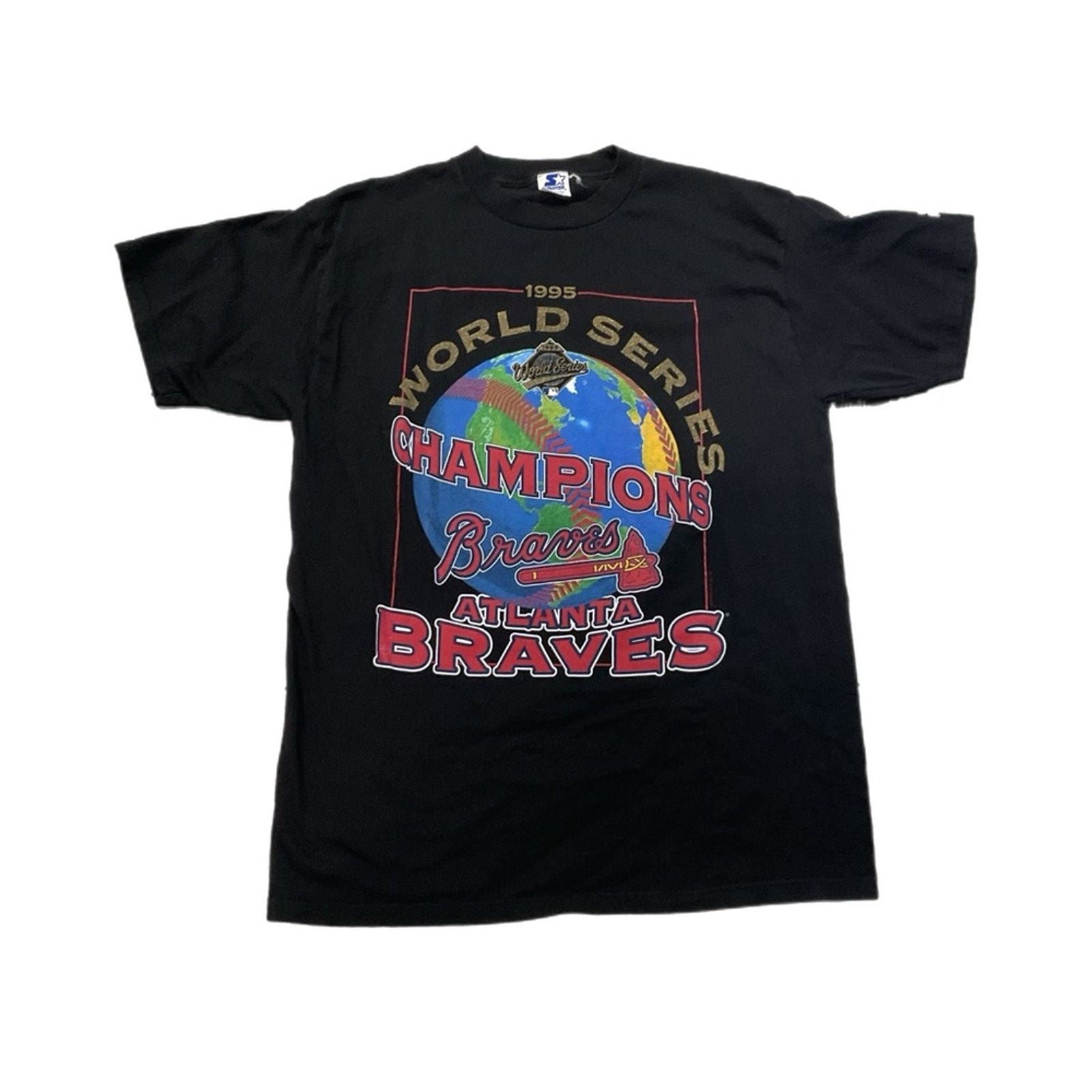 Starter Vintage 1995 Atlanta Braves World Champions Starter T Shirt