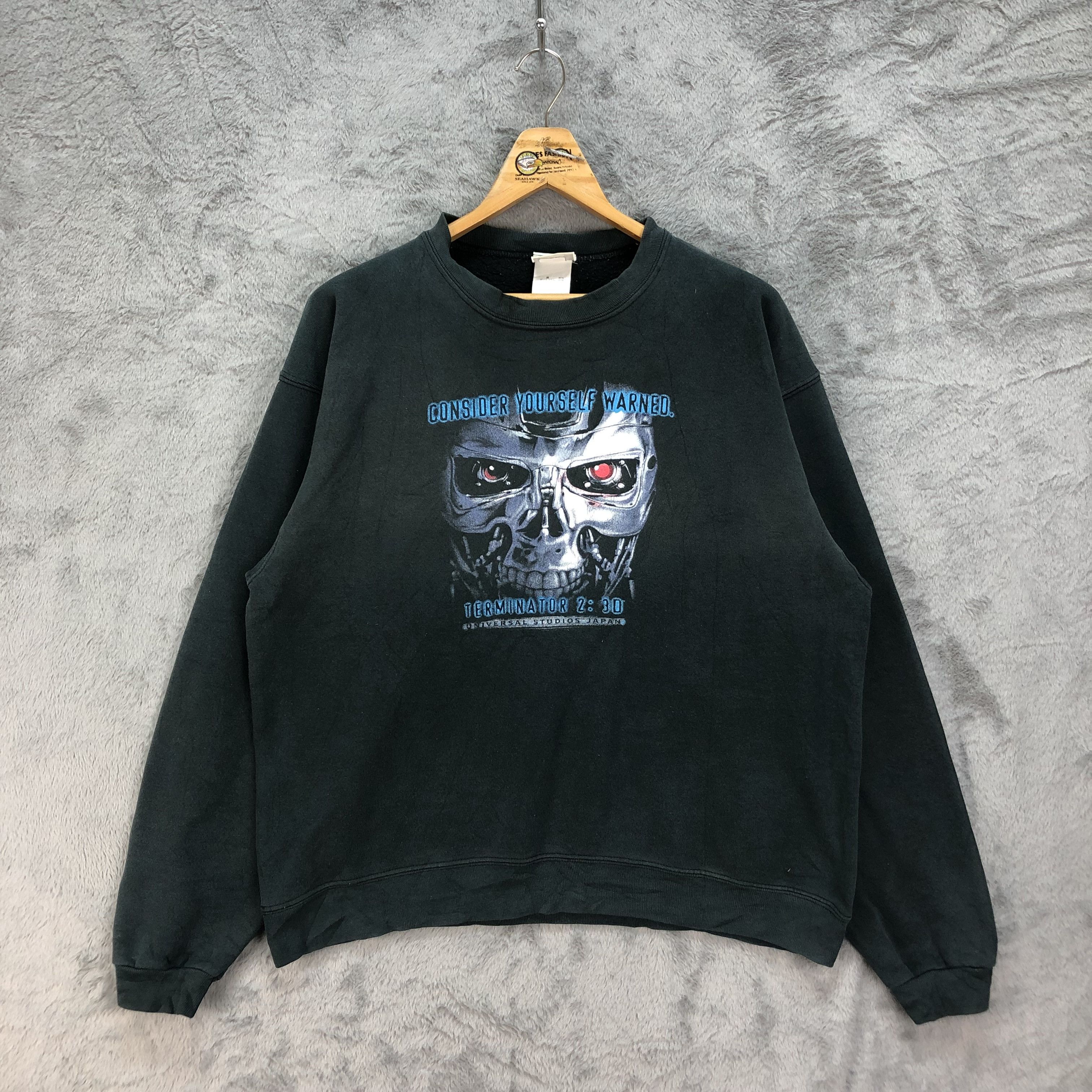 Universal Studios Y2k Terminator 2 Universal Studios Japan Sweatshirt 4815 20