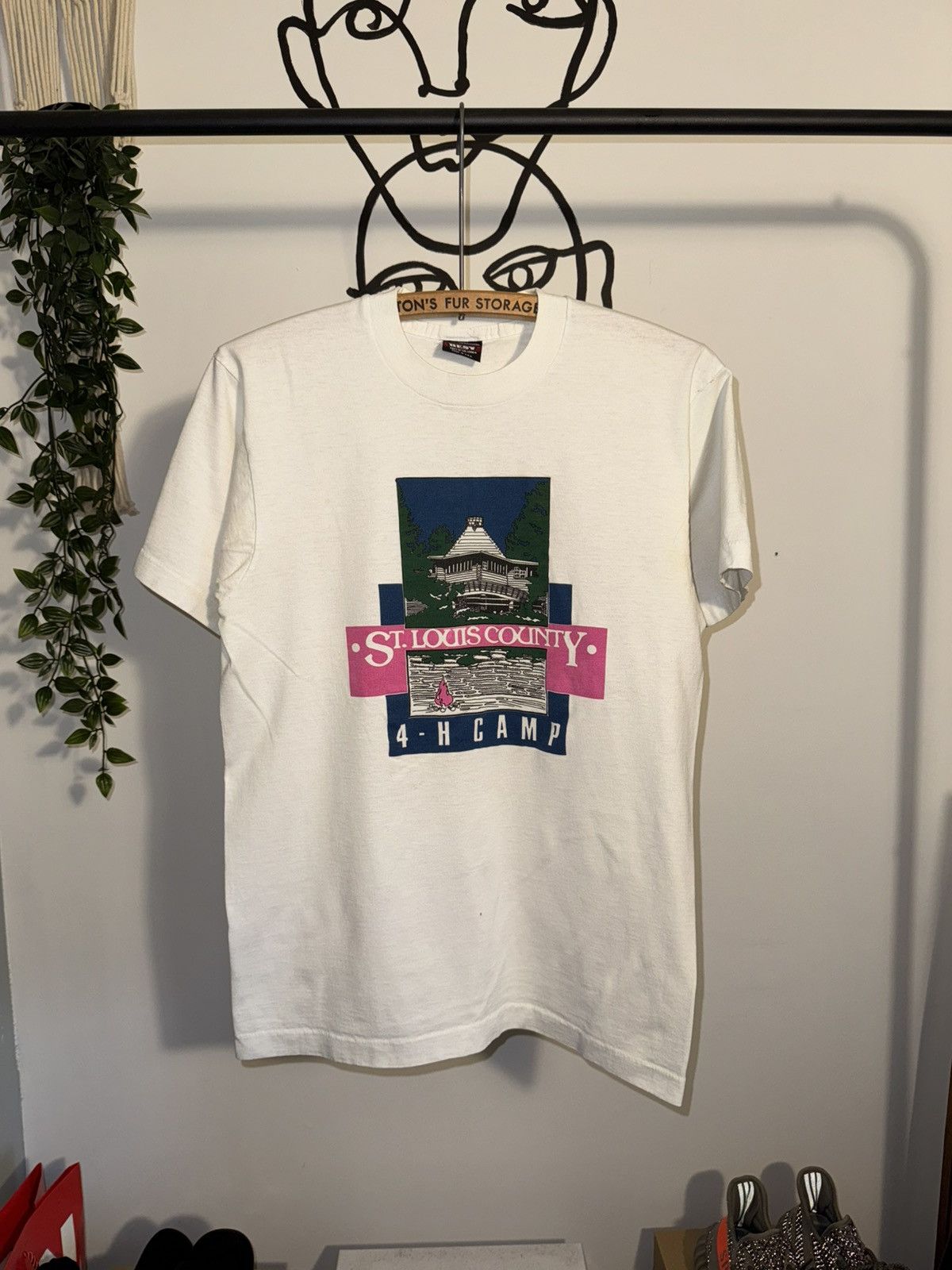 Vintage 90s St Louis County 4 H Camp T Shirt Camping Usa