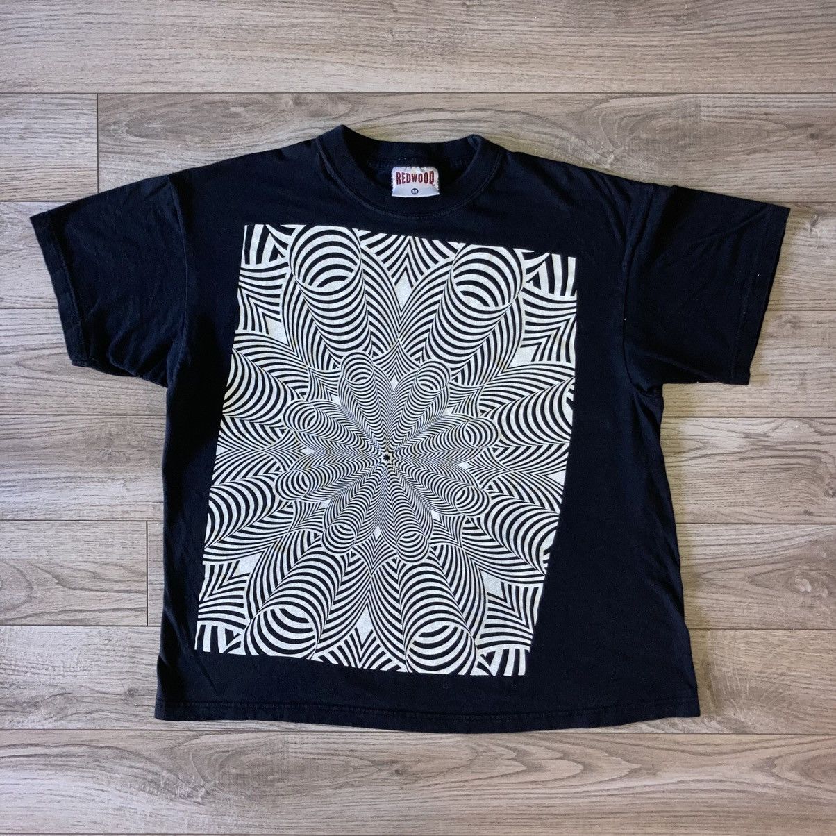 Other Fractal Optical Illusion Psychedelic Redwood Tee