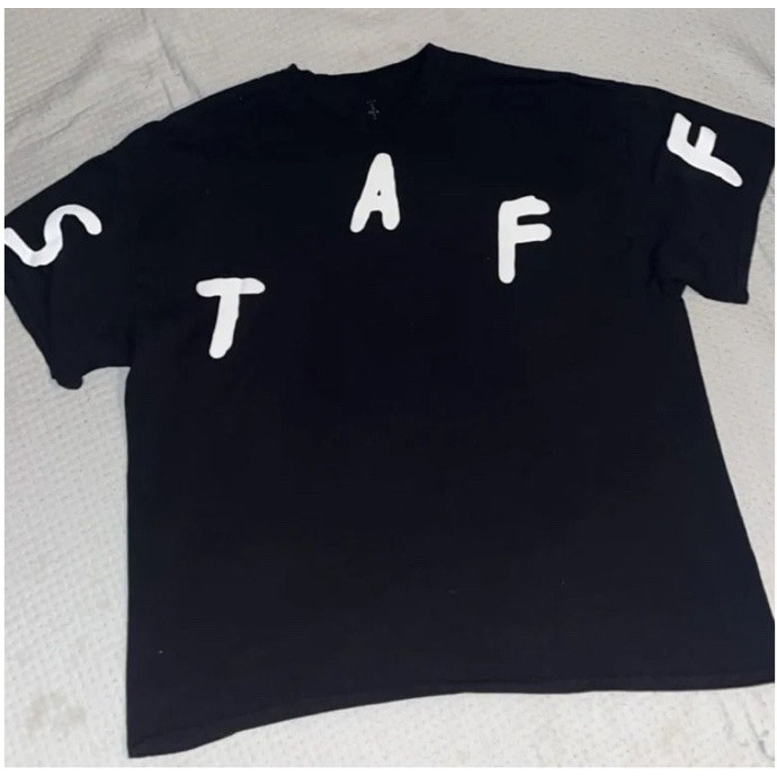 Scott Travis Scott Astroworld Houston 2019 Staff Tee Black White M Hoodie, Sweatshirt | FlexRushtees.com