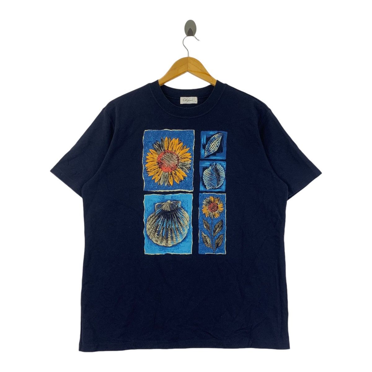 Vintage 90 Sun Flower Art Painting Illustration Tee Shirt Hoodie, Sweatshirt | FlexRushtees.com