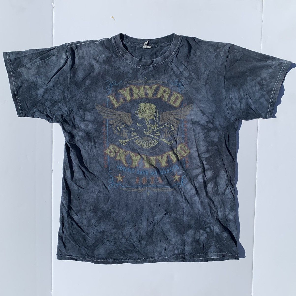 Band Tees X Vintage 00s Vintage Tie Dye Lynrd Skynrd Re Print Graphic T Shirt