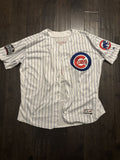 Majestic Cubs White Jersey 44 Rizzo
