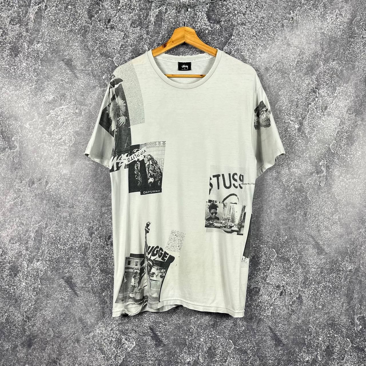 Stussy Photographer Thrashed Distressed Vintage T Shirt Hoodie, Sweatshirt | FlexRushtees.com