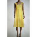 Lepore Nanette Lepore Smocked Sleeveless Yellow Glimmer Midi Sun Dr T-Shirts, Hoodie, Sweatshirt | FlexRushtees.com