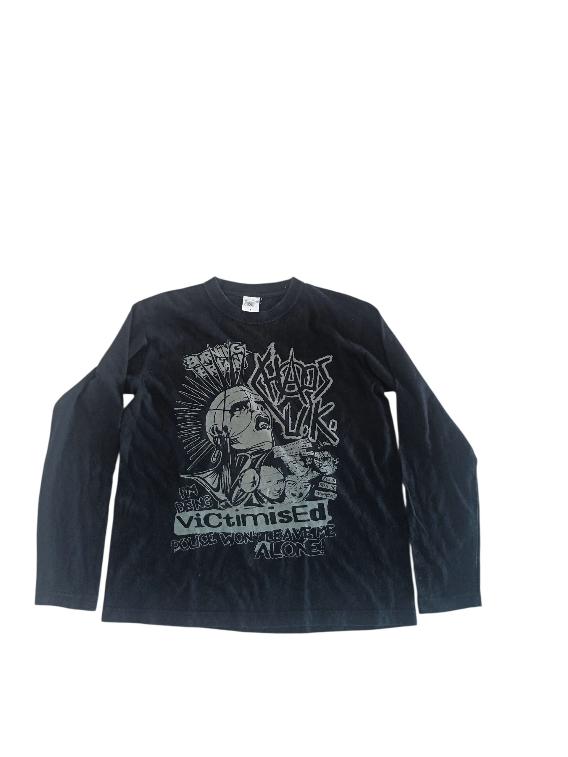 Tees Band Tee Chaos Uk Burning Britain Hoodie, Sweatshirt | FlexRushtees.com