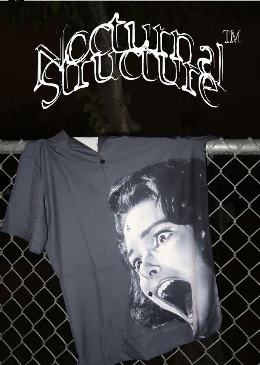 Japanese Brand Nocturnal Structure Scream Shirt