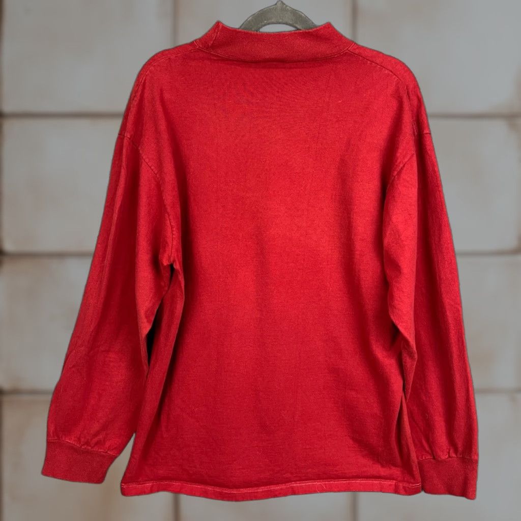 Vintage Ty Cobb Philadelphia T Shirt Museum Long Sleeve Red L Mens