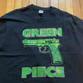 Vintage Boxy Gun Shirt Green Piece Hoodie, Sweatshirt | FlexRushtees.com