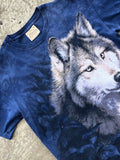 Vintage Wolf Tie Dye Nature The Mountain Tee Medium