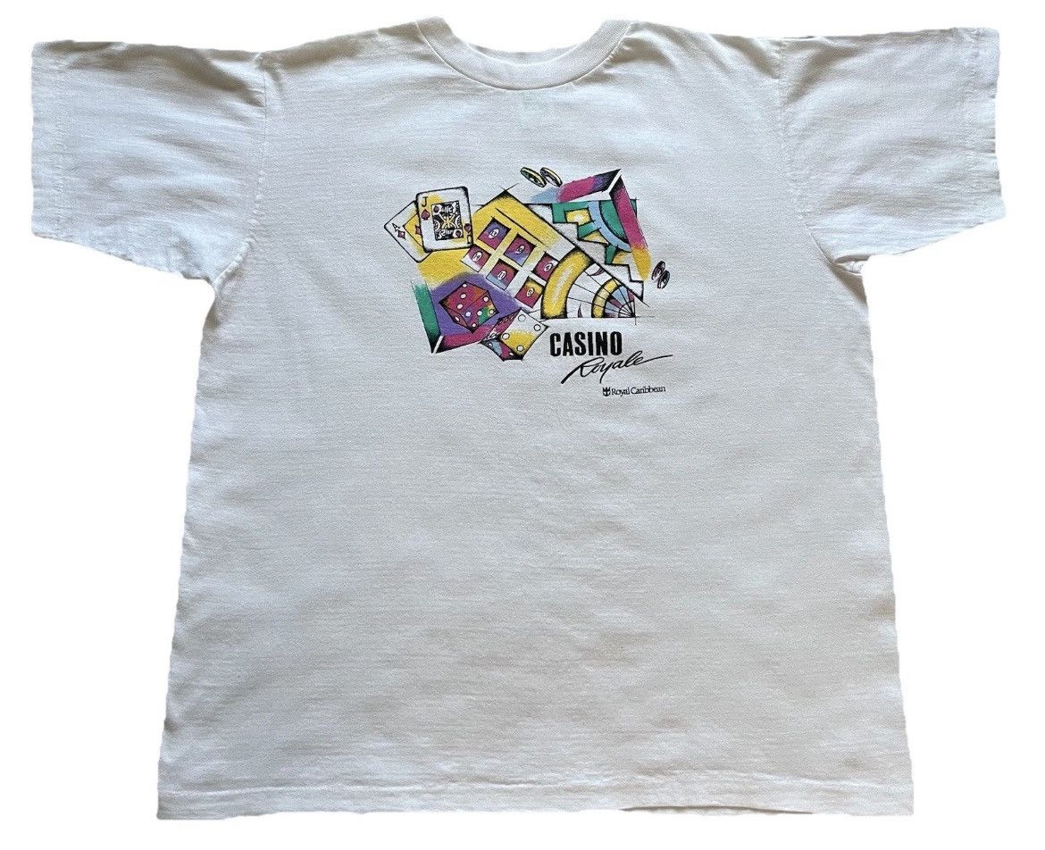 Vintage 90s Casino Royale T Shirt Size Large Art Tee Hoodie, Sweatshirt | FlexRushtees.com