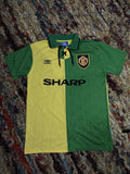 Vintage Vtg Manchester United 1992 94 Third Shirt 7 Cantona Jersey