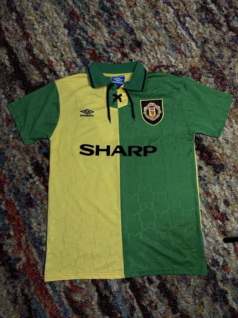 Vintage Vtg Manchester United 1992 94 Third Shirt 7 Cantona Jersey