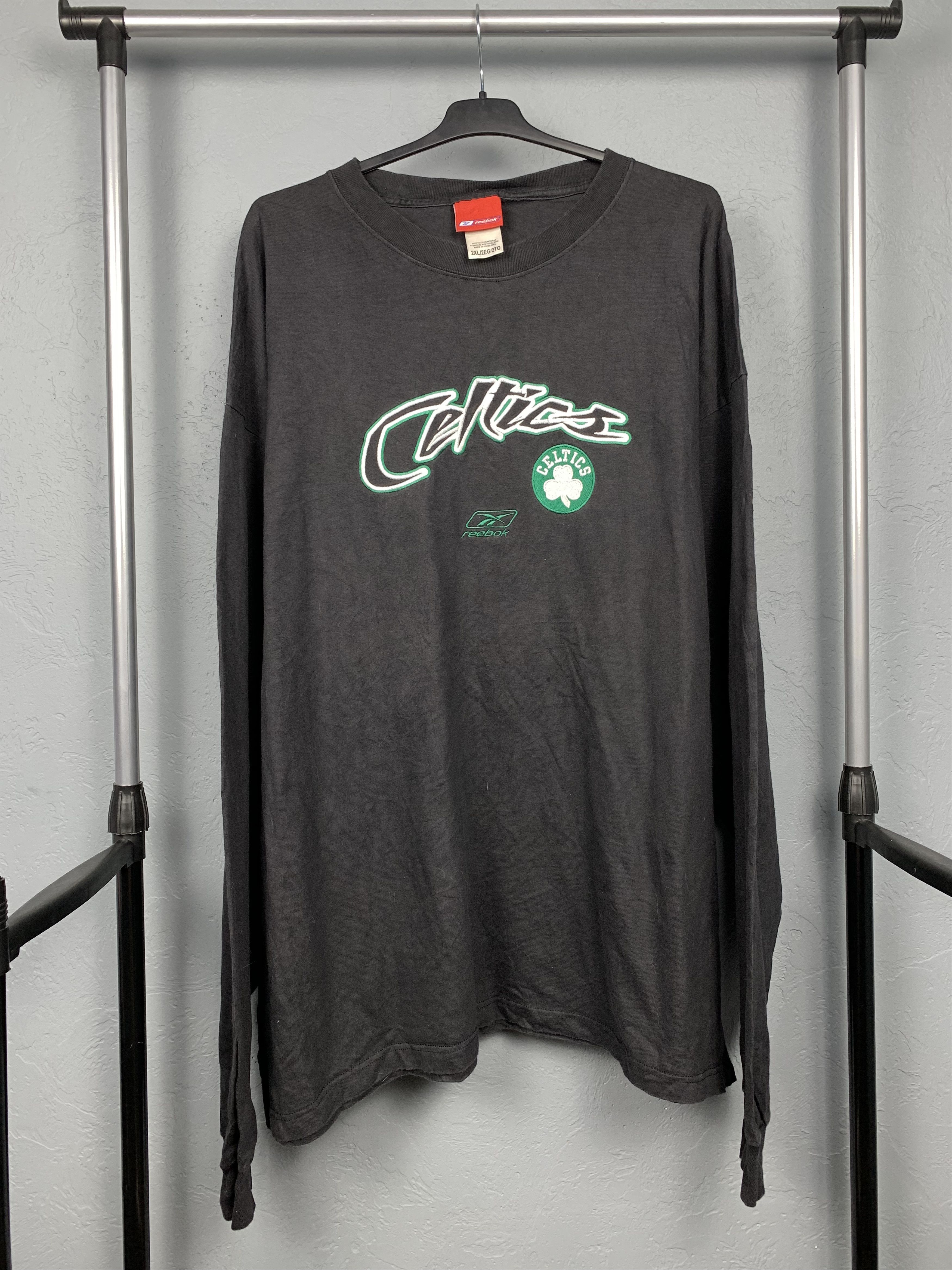 Reebok Boston Celtics Nba Vintage Oversized Longsleeve T Shirt Tee Hoodie, Sweatshirt | FlexRushtees.com