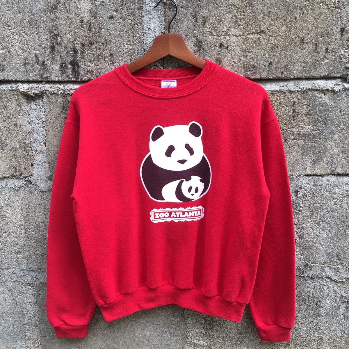 Vintage 90s Jerzees Panda Zoo Atlanta Crewneck
