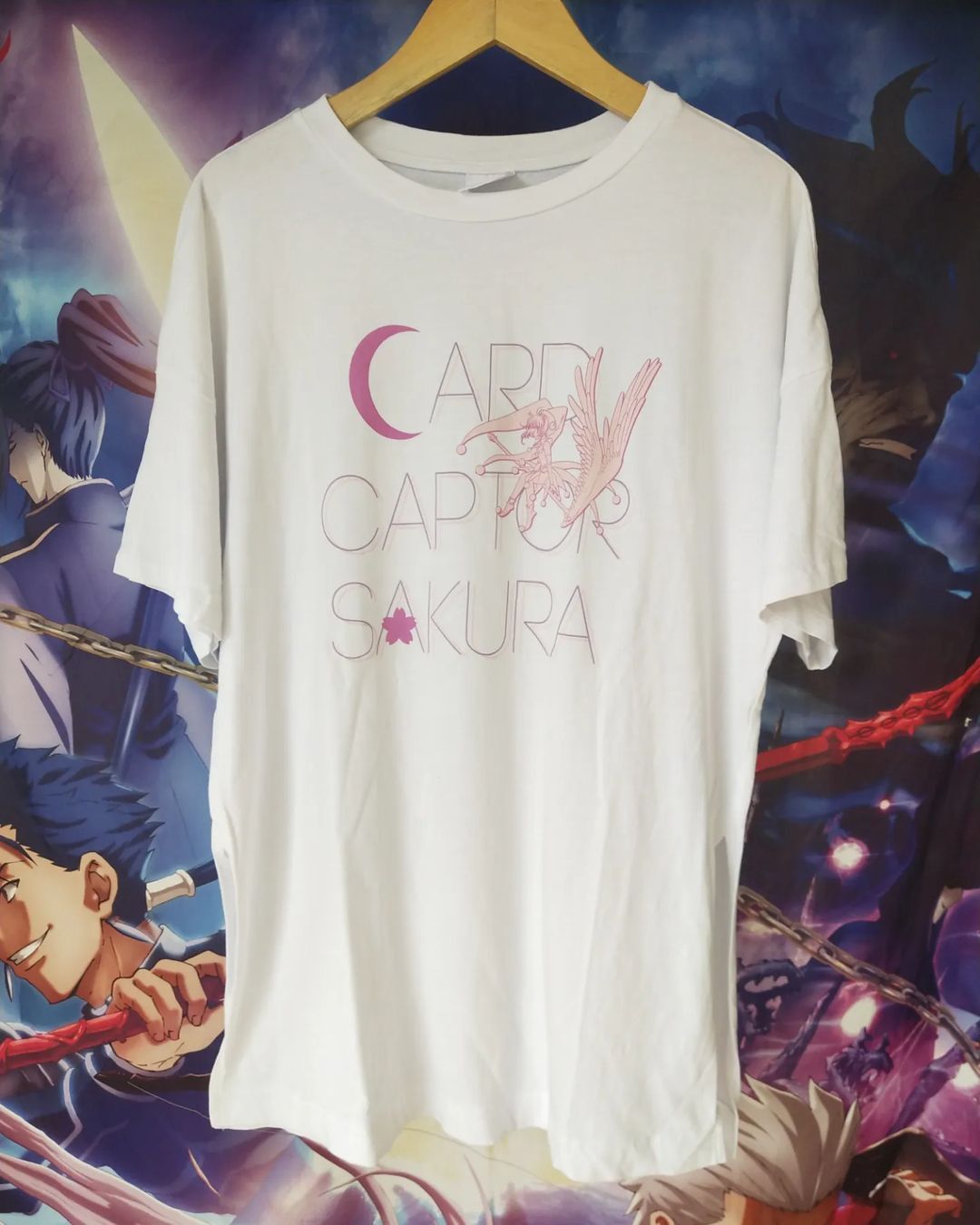 Japanese Brand Cardcaptor Sakura White Printed Anime Tees