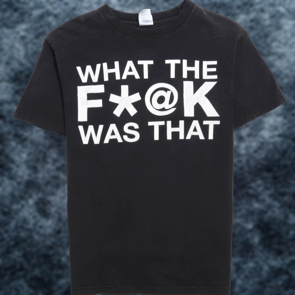 Aaa Vintage What The F Was That Evil Dead Musical Shirt Adult Medium Black Cotton Graphic Print 90s