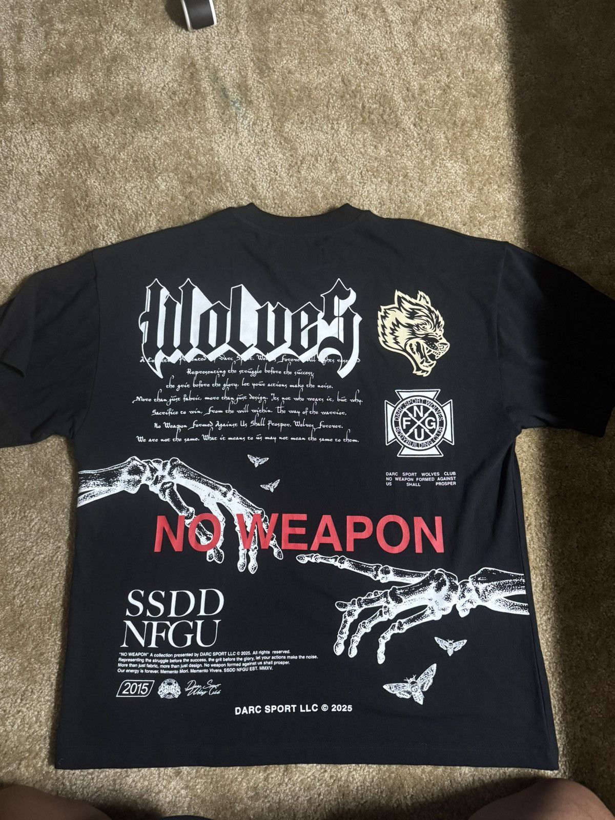 Darc Sport Wolves No Weapon Sample T-Shirts, Hoodie, Sweatshirt | FlexRushtees.com