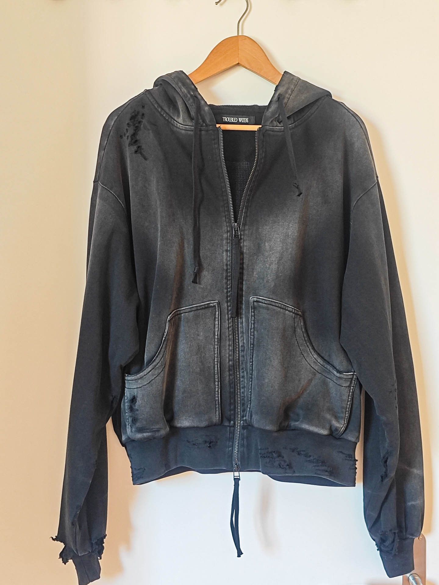 Waters Troubled Waters Sun Faded Double Layer Zip Hoodie T-Shirts, Sweatshirt | FlexRushtees.com