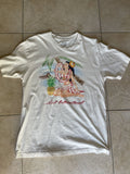 Other Lost Cream Tee With Tropical Graphic