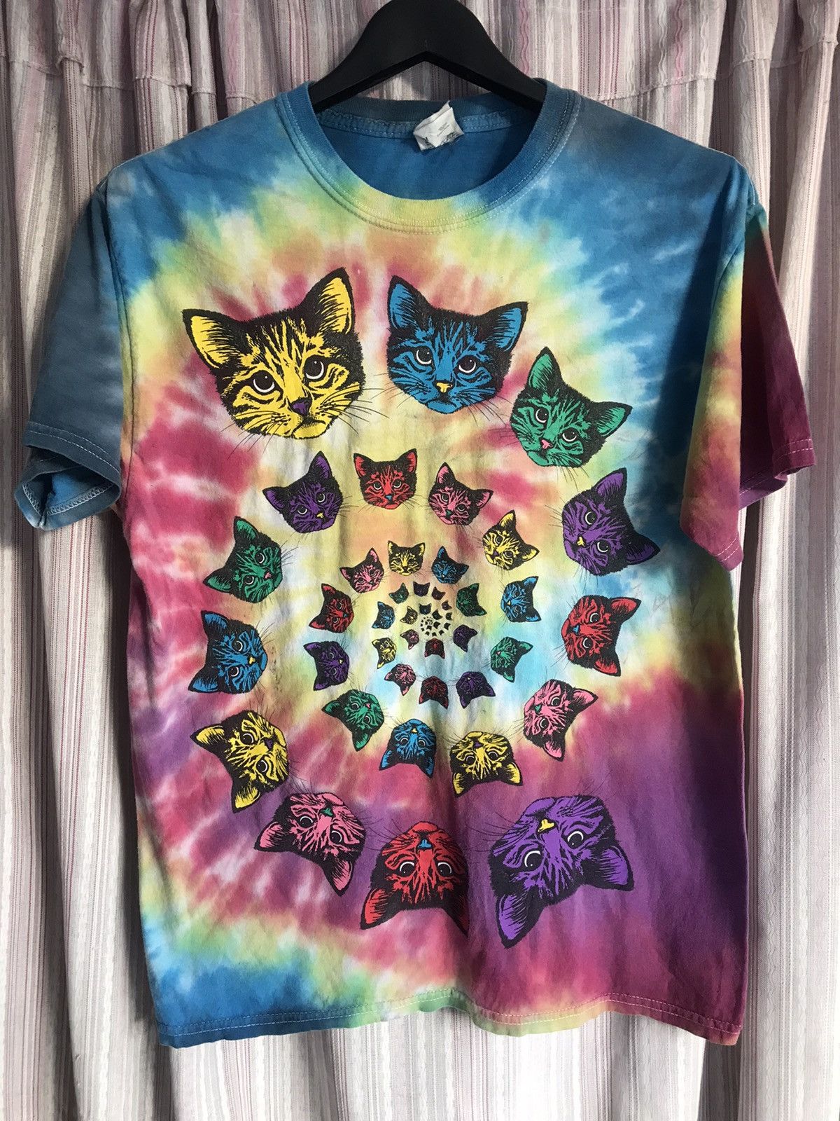 Other Psychedelic Cat Tie Dye Shirt