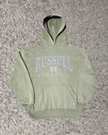 Russell Athletic 1990 S Russell Athletic Spellout Sage Green Hoodie