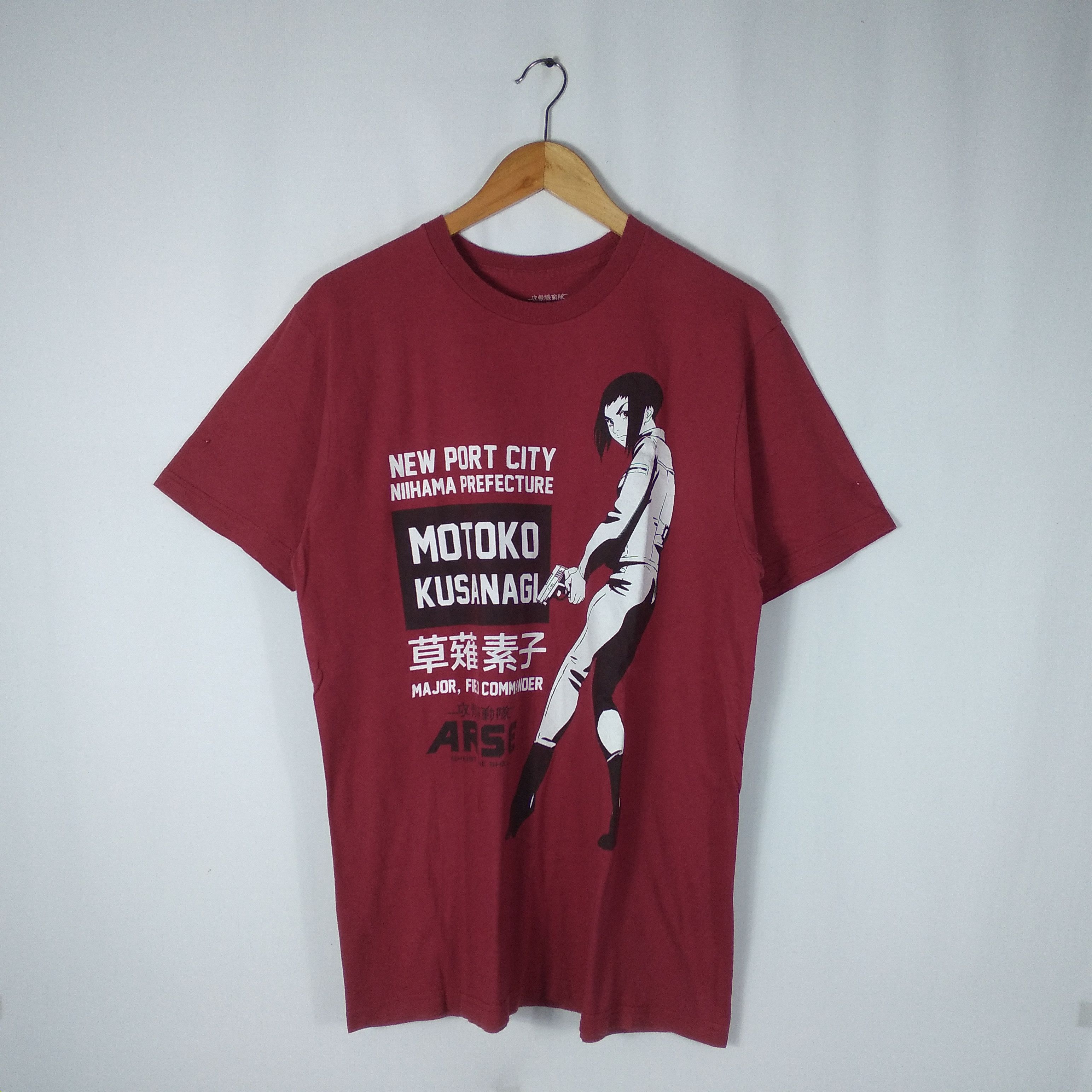 Vintage Rare Ghost In The Shell Motoko Kusanagi Anime Promo Tee Hoodie, Sweatshirt | FlexRushtees.com