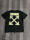 White Off White C O Virgil Abloh Tape Arrows Black Tee Size Xl Hoodie, Sweatshirt | FlexRushtees.com