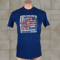 Sheen Vtg Velva Sheen T Shirt Graphic Tee Mens 70s Blue Paper Thin Grunge Hipster Usa Made L